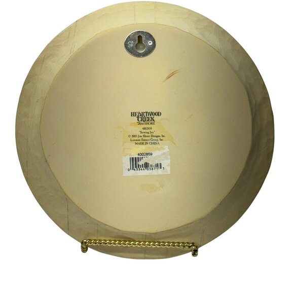 Jim Shore Heartwood‎ Creek 2005 Christmas 8”  Plate Sowing Joy Collectible Angel - Picture 12 of 13